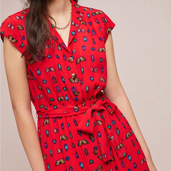 52 Conversations by Anthropologie Colloquial Short-Sleeved Shirtdress - Picture 3 of 10